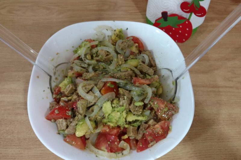 Ensalada templada de tempeh